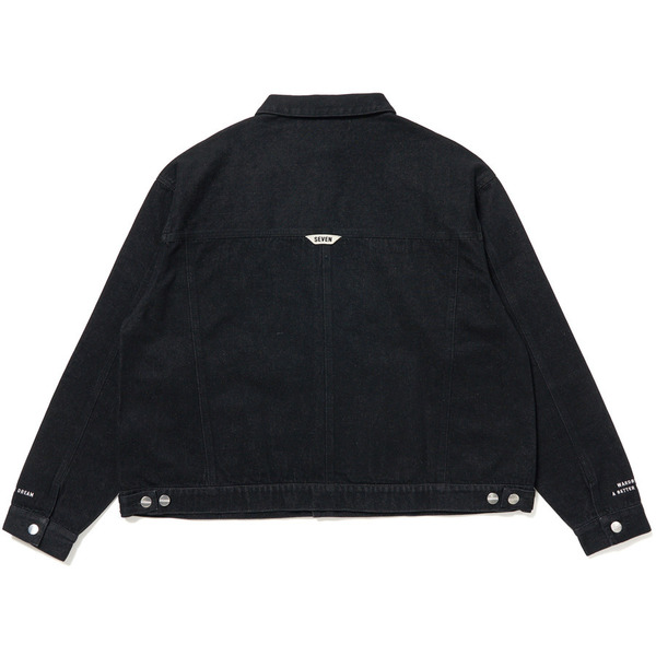 Double Pocket Denim Jacket 詳細画像 Black 1