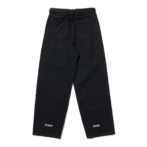 Logo Embroidery Denim Pants 詳細画像 Black 1