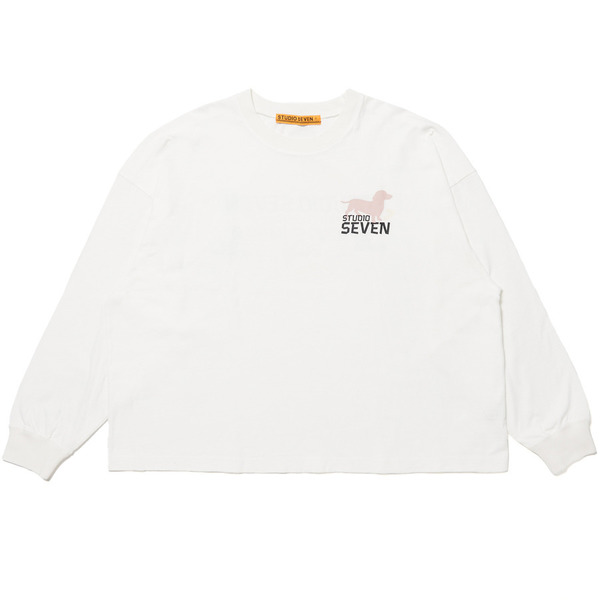 The Dog Long Sleeve T-shirt 詳細画像 White 1