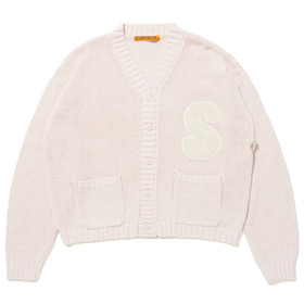 S Patch Knit Cardigan