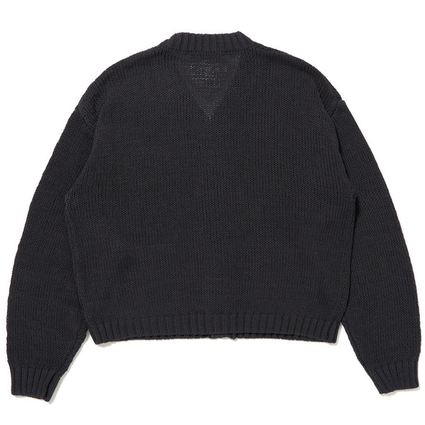 S Patch Knit Cardigan 詳細画像 Black 7