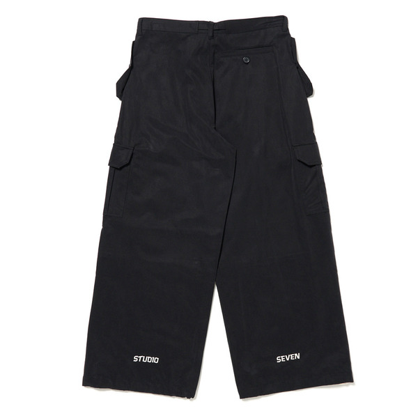 Logo Print Cargo Pants 詳細画像 Black 2