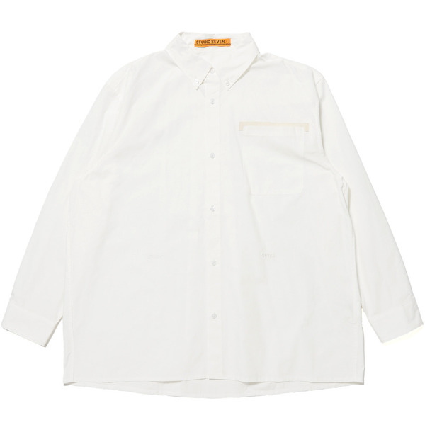 Big Silhouette Cotton Shirt 詳細画像 Blue 1