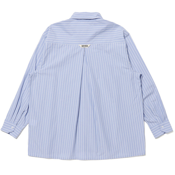 Big Silhouette Cotton Shirt 詳細画像 Blue 9