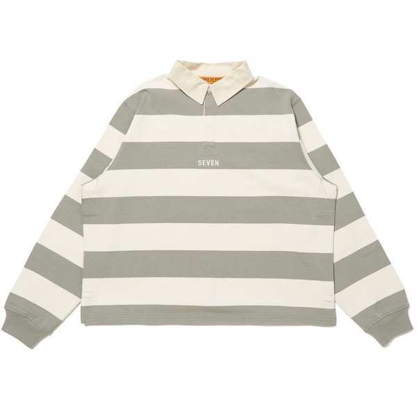 Elbow Patch Rugby Shirt 詳細画像 Beige 6