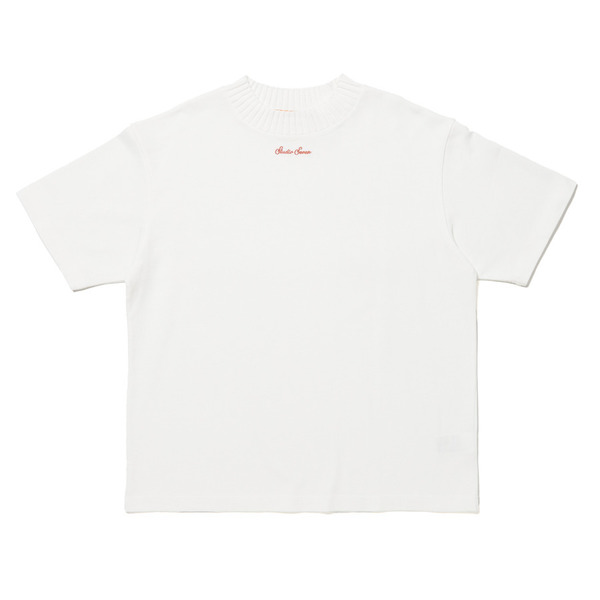 Ribbed High Neck T-shirt 詳細画像 White 6