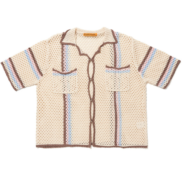 Cotton Crochet Shirt 詳細画像 Beige 1