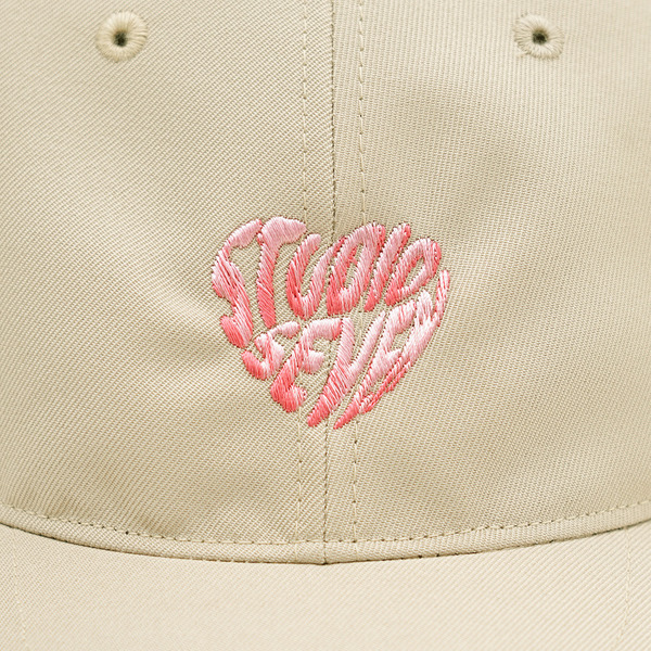 Heart Embroidery Cap 詳細画像 Beige 5