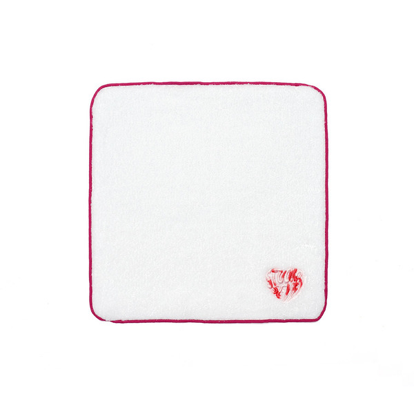 Heart Embroidery Hand Towel 詳細画像 Pink 1