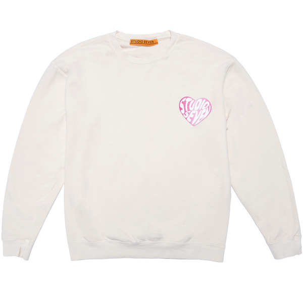 Heart Pigment-Dyed Sweat 詳細画像 L.Beige 1