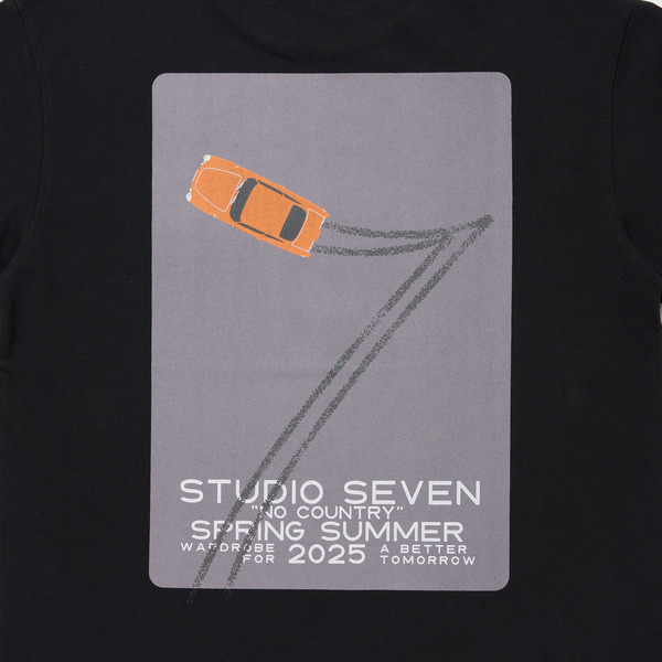 Car Line 7 T-shirt 詳細画像 White 9