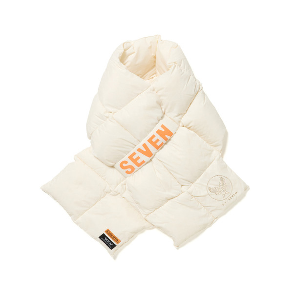 TAION x STUDIO SEVEN LONG DOWN MUFFLER　 詳細画像 O.White 1