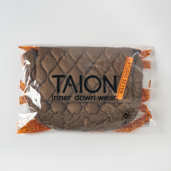 TAION x STUDIO SEVEN MESSENGER DOWN BAG-L 詳細画像 Black 19