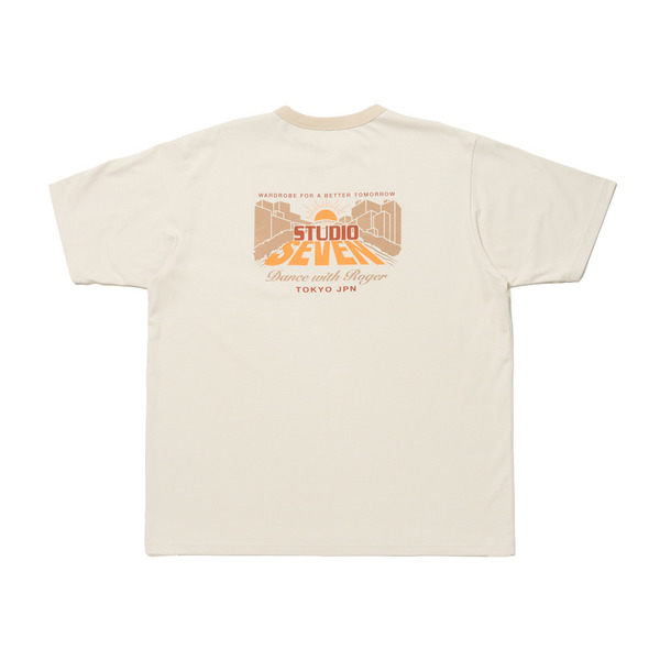Vintage Back Print T-shirt 詳細画像 Ivory 2