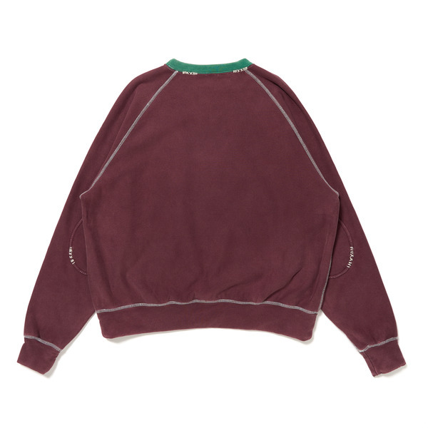 Two-tone Crew Neck Sweat 詳細画像 Natural 2