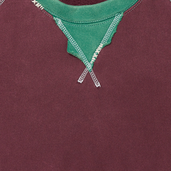 Two-tone Crew Neck Sweat 詳細画像 Natural 3