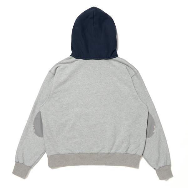 Two-tone Hoodie Sweat 詳細画像 Grey 2
