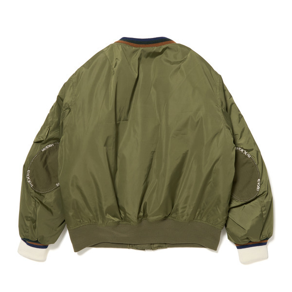 Knit Rib MA-1 Jacket 詳細画像 Black 2