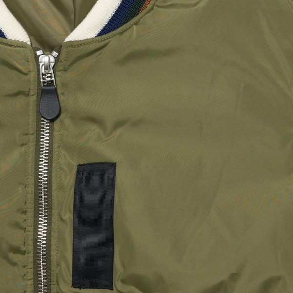 Knit Rib MA-1 Jacket 詳細画像 Black 3