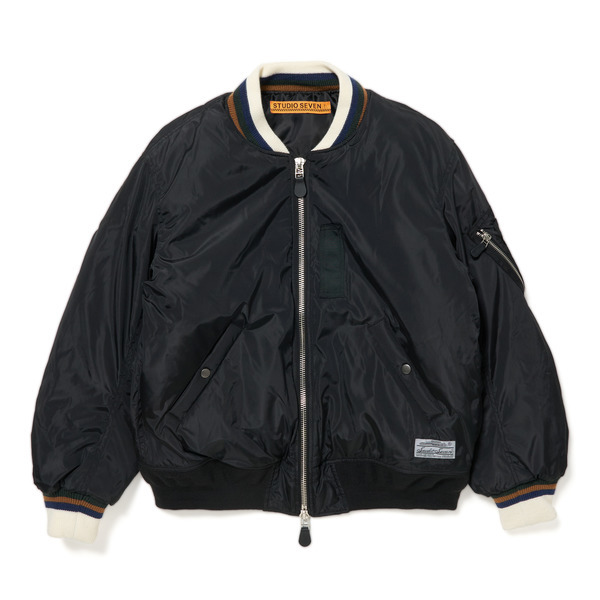 Knit Rib MA-1 Jacket 詳細画像 Black 7