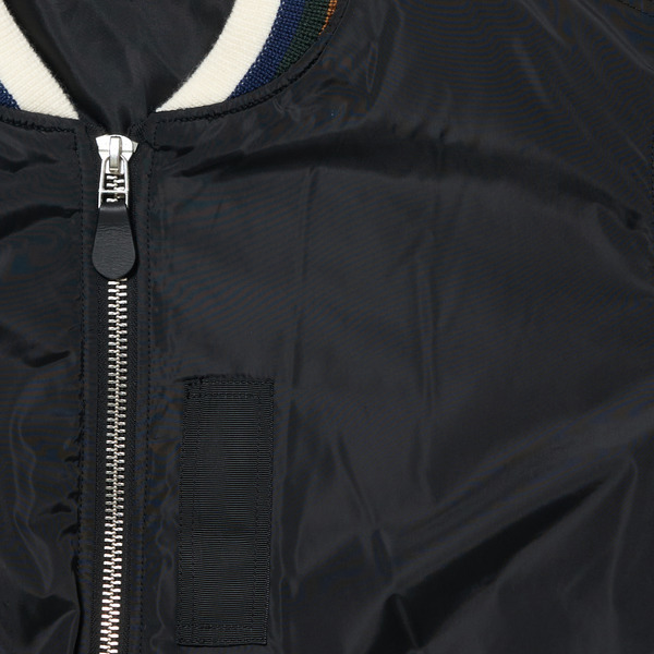 Knit Rib MA-1 Jacket 詳細画像 Black 9