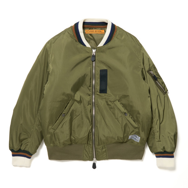 Knit Rib MA-1 Jacket 詳細画像 Khaki 1