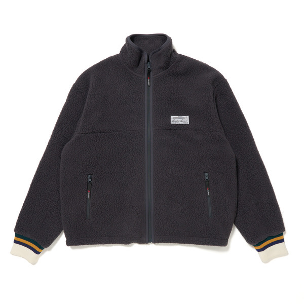 High Neck Boa Jacket 詳細画像 C.Grey 1