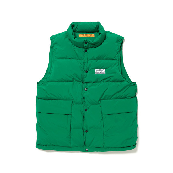 Big Pockets Down Vest 詳細画像 Green 1