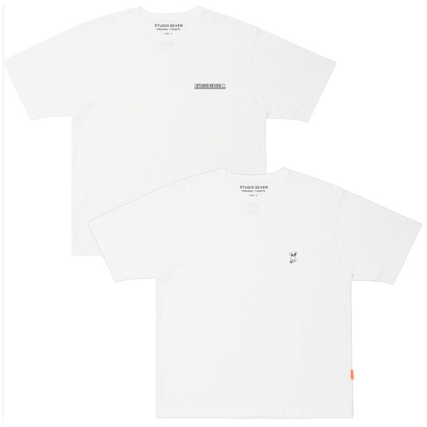 SEVEN PACK T-SHIRTS | CAUTION LOGO & ROGER 詳細画像 White 1