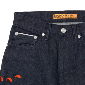SEVEN Orange Embroidery Denim Pants 詳細画像