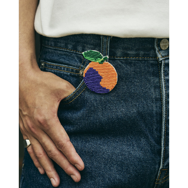 SEVEN Orange Embroidery Denim Pants 詳細画像 Indigo 9