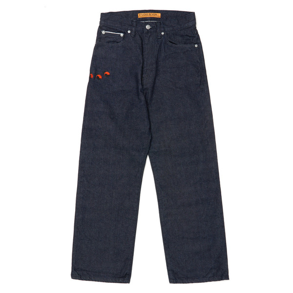 SEVEN Orange Embroidery Denim Pants 詳細画像 Indigo 1