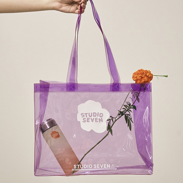 Flower Clear Bag 詳細画像 Purple 14