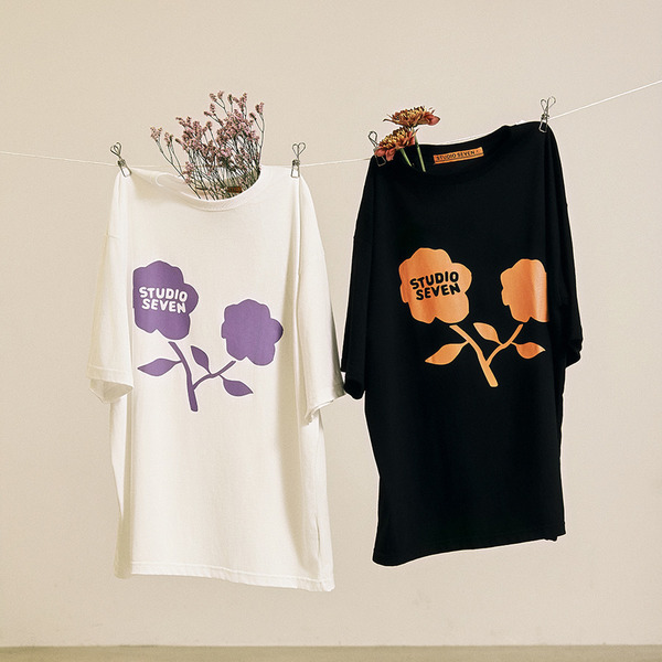 Flower Print Tee 詳細画像 White 8