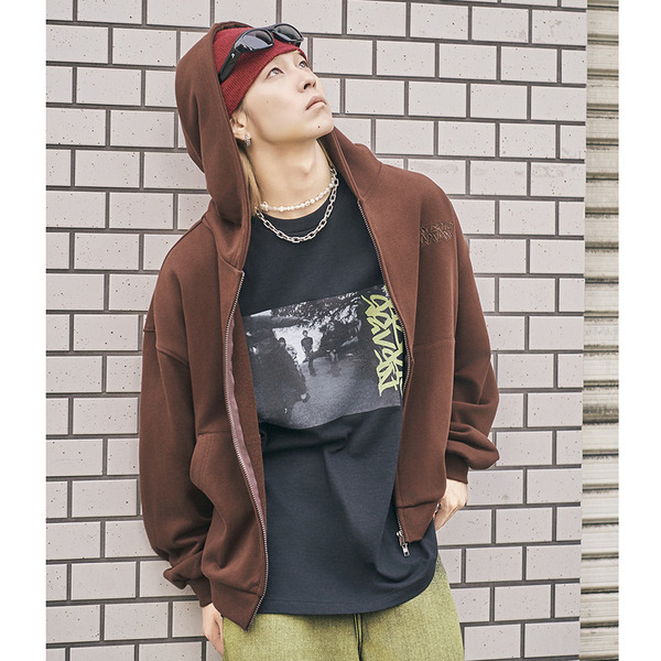 KID x SVN Sweat Zip Hoodie 詳細画像 Brown 11