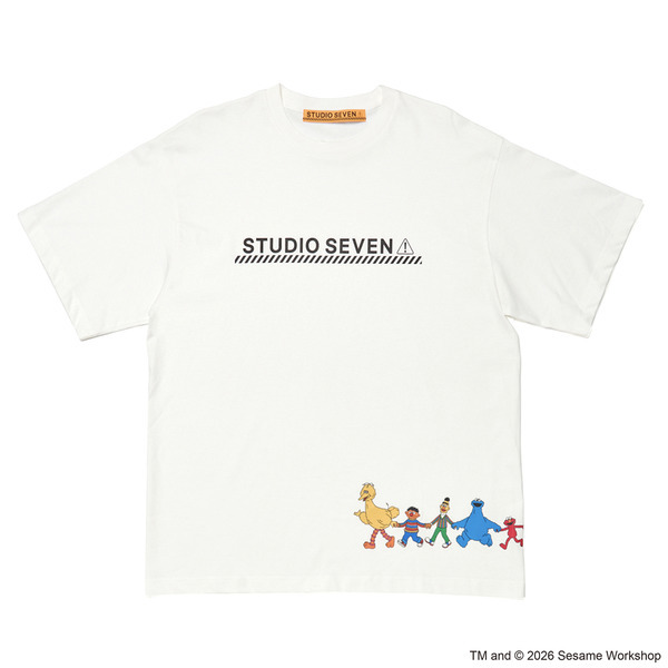SESAME STREET meets STUDIO SEVEN Big Tee 詳細画像 White 1