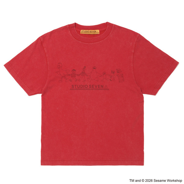 SESAME STREET meets STUDIO SEVEN Colorful Tee 詳細画像 Red 1