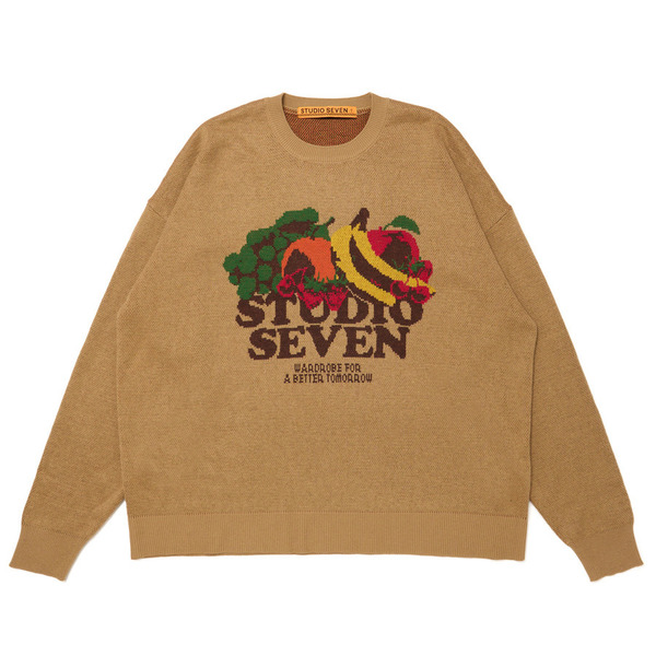 Fruit Jacquard Knit 詳細画像 Beige 1