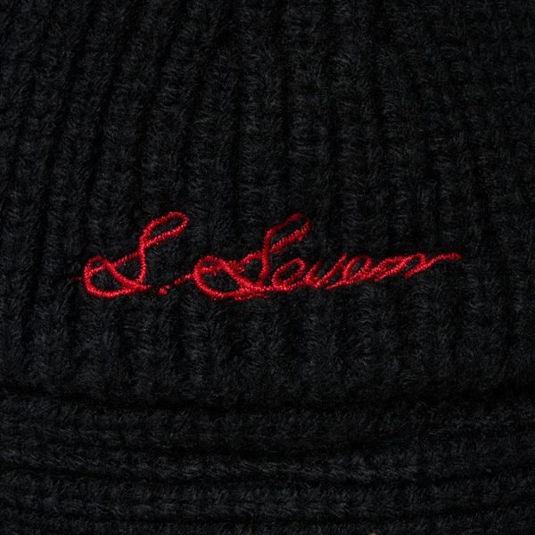 S.Seven Knit Hat 詳細画像 Black 4