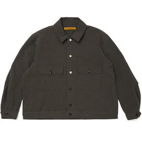 Linen Blend Work Jacket