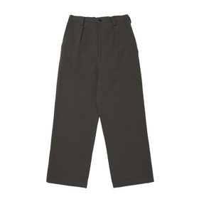 Linen Blend Tuck Pants