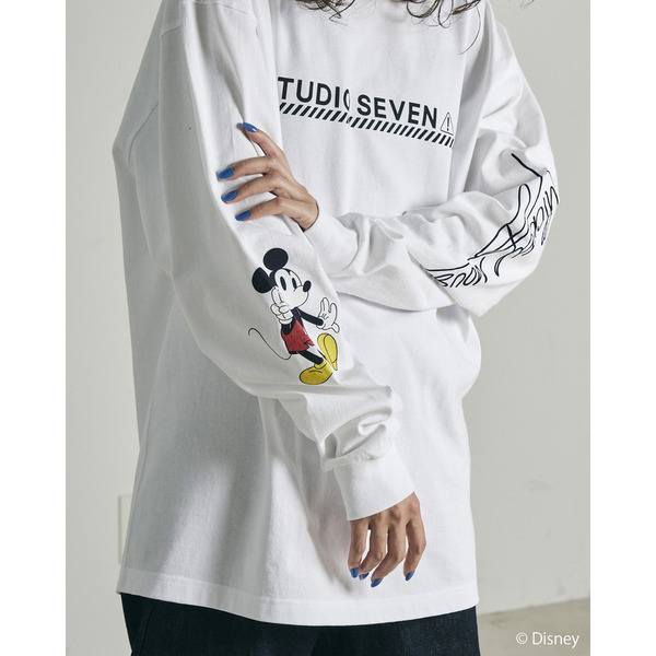 Disney Collection LS T-Shirt 詳細画像 White 15