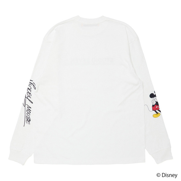 Disney Collection LS T-Shirt 詳細画像 White 2