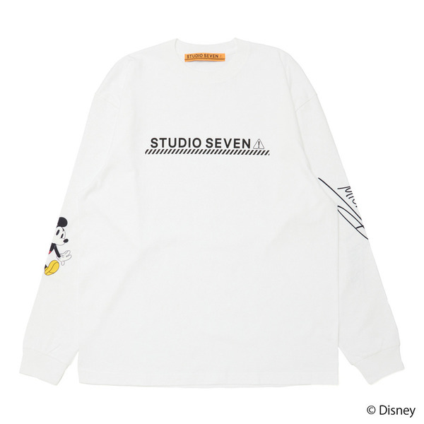 Disney Collection LS T-Shirt 詳細画像 White 1