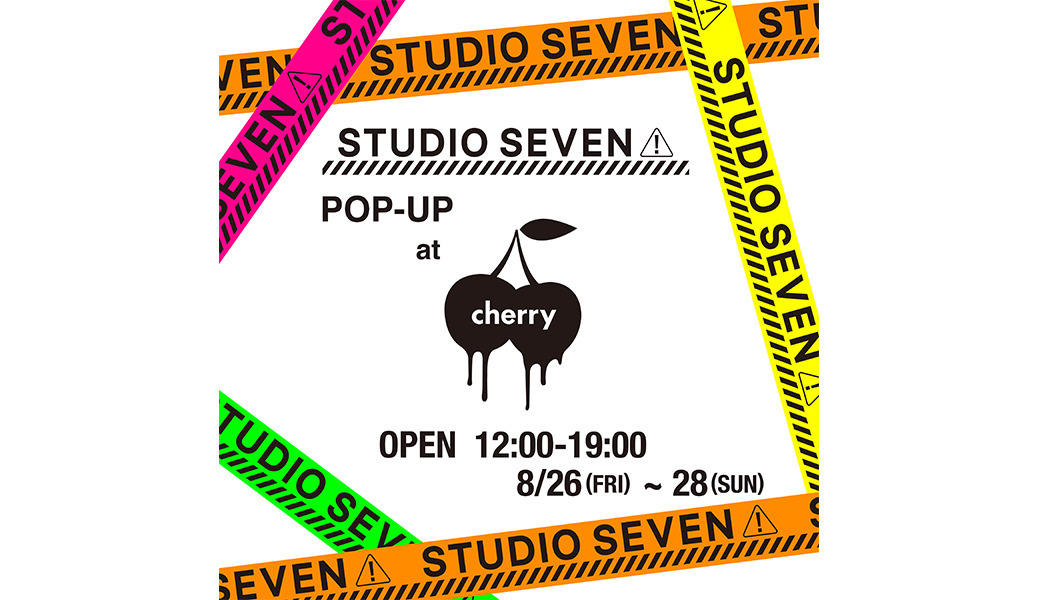 8/26(金)-28(日)の3日間限定で福岡のセレクトショップ「cherry fukuoka」でPOP UPの開催が決定