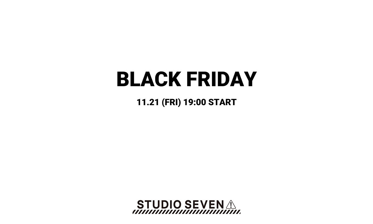 BLACK FRIDAY CAMPAIGNのお知らせ